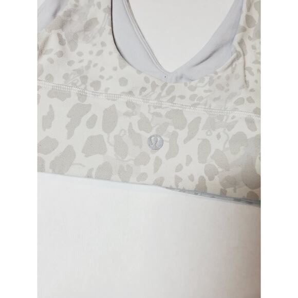 Lululemon Align V-NECK Bra A/B Womens 2 Cheetah Camo Antique White LW2DX8S - Picture 6 of 8